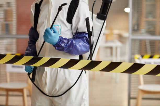 Professional Blood Cleanup technician working in Upton, NY